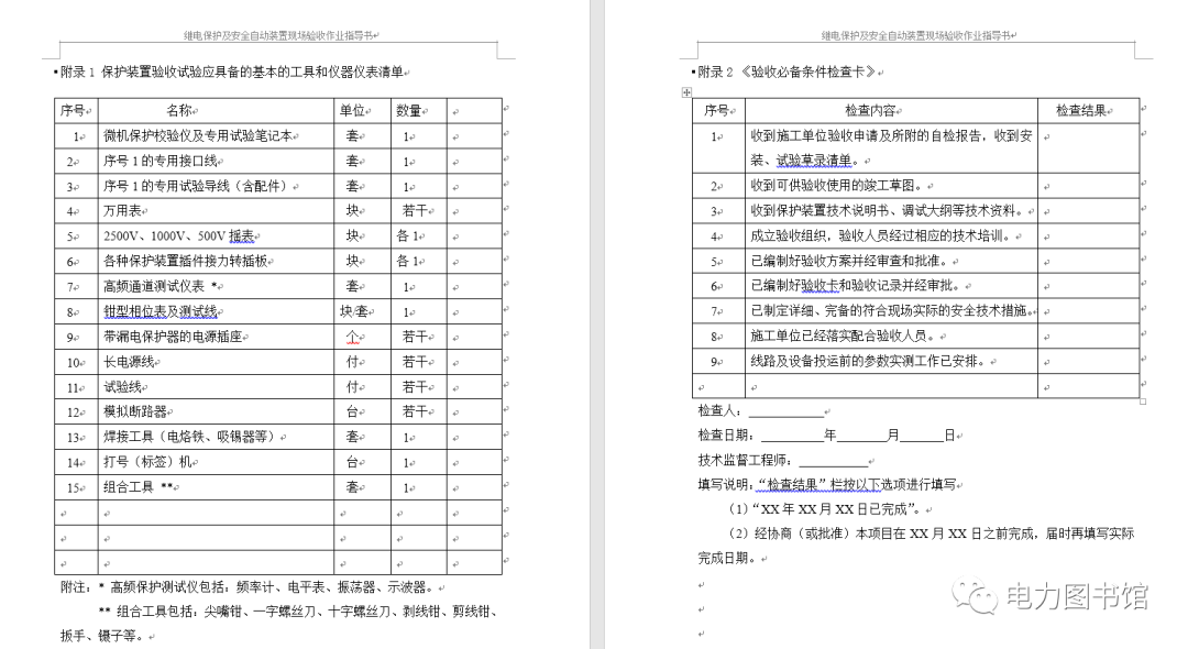 [免费领取]整套电力系统继电保护工作标准化作业指导书插图8