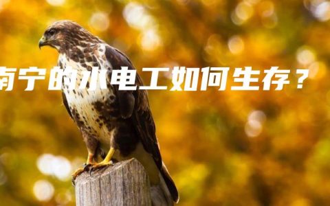 南宁的水电工如何生存？