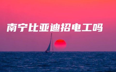 南宁比亚迪招电工吗