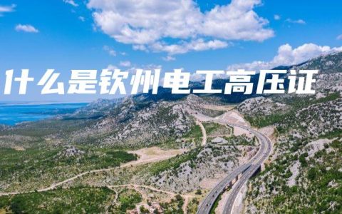 什么是钦州电工高压证