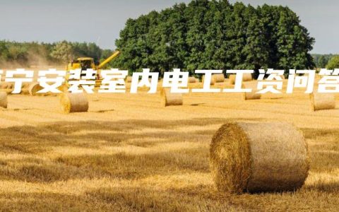南宁安装室内电工工资问答