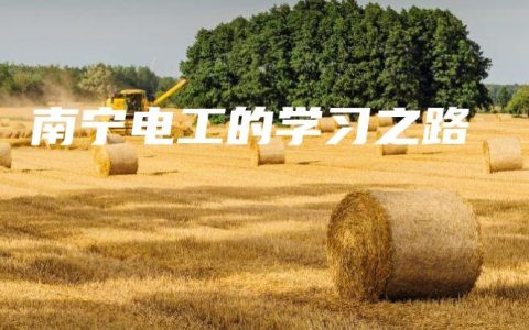 南宁电工的学习之路