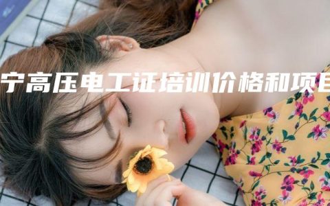 南宁高压电工证培训价格和项目