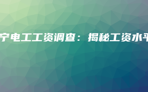 南宁电工工资调查：揭秘工资水平