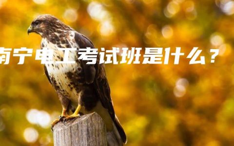 南宁电工考试班是什么？