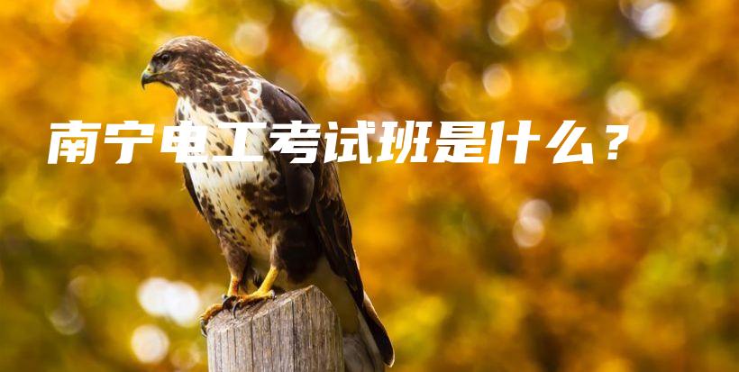 南宁电工考试班是什么？插图