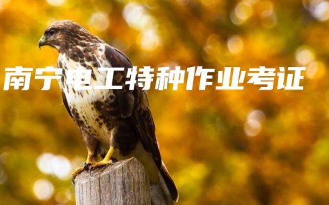 南宁电工特种作业考证