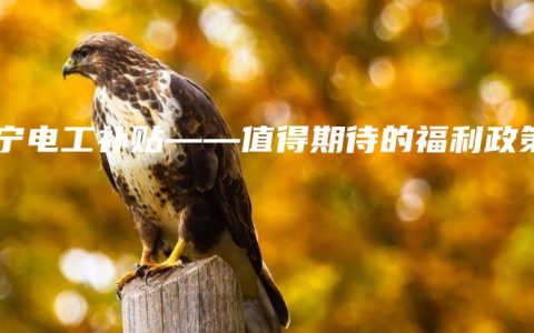 南宁电工补贴——值得期待的福利政策