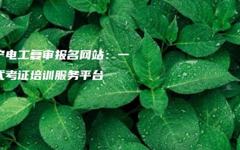 南宁电工复审报名网站：一站式考证培训服务平台