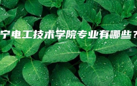 南宁电工技术学院专业有哪些？