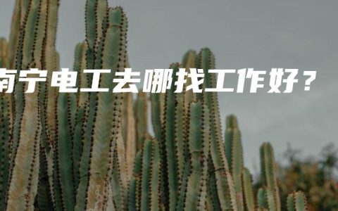 南宁电工去哪找工作好？