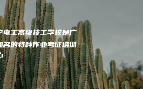 南宁电工高级技工学校是广西知名的特种作业考证培训中心