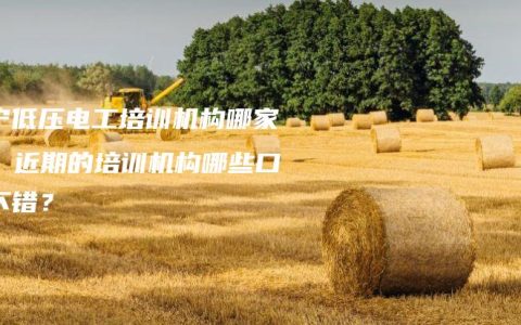 南宁低压电工培训机构哪家好？近期的培训机构哪些口碑不错？