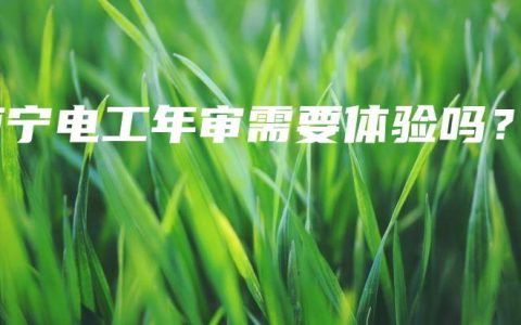 南宁电工年审需要体验吗？