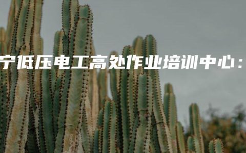 南宁低压电工高处作业培训中心：