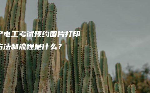 南宁电工考试预约图片打印的方法和流程是什么？